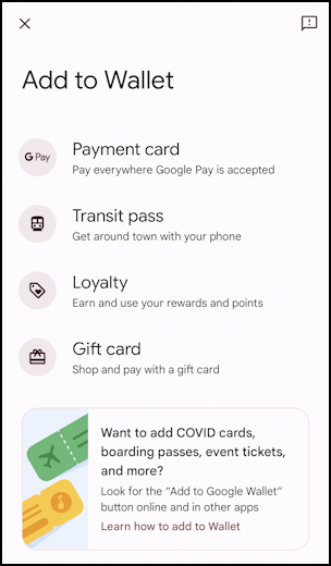 watch 6 google wallet et carte de fidelite